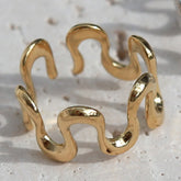 Bague en or swirl